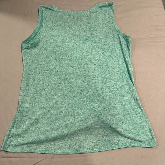 Peace & Pearls Green Tank Size M - Picture 3 of 5
